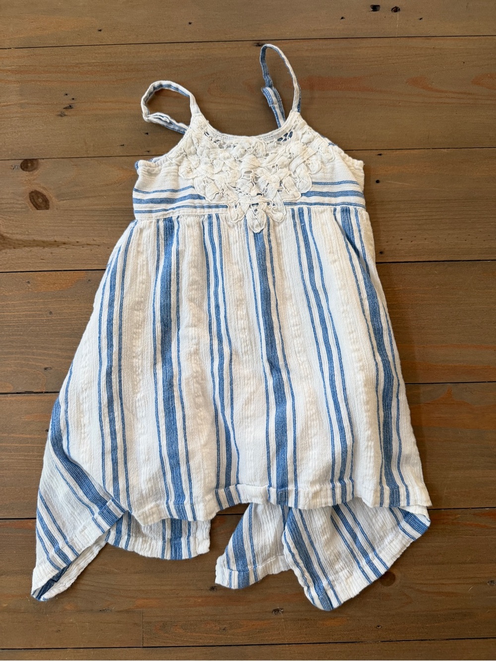 Mimi & Maggie White and Blue Striped Dress - 2T